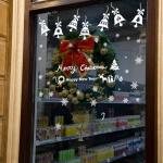 Bell Snowflake Christmas Wall Stickers Removable PMS/CMYK Colour Eco - Friendly