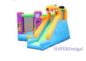 China Puppy Dog Cute Play Jumping Castle Inflatable Bouncer Slide Inflatable Castle factory