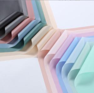 China Soft light matte paper, flower wrapping paper, semi-transparent waterproof, solid color Korean plain paper, matte paper, Mother's Day factory factory