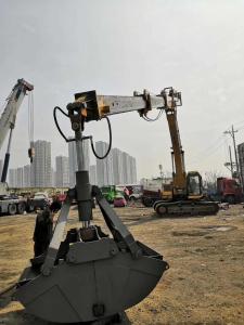 China PC240 Hot Sell Excavator Clamshell Bucket Telescopic Arm Boom factory