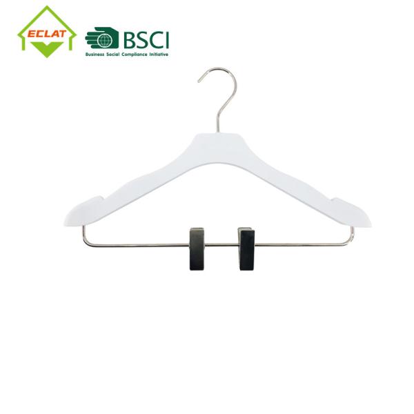 China Non Slip 36x26cm Adjustable Plastic Clip Coat Hangers factory