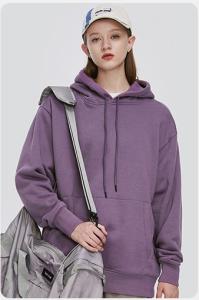 China 100% Cotton Plain Unisex Plain Hoodies Oversized Micro Performance Fleece Pullover Hoodie For Women factory