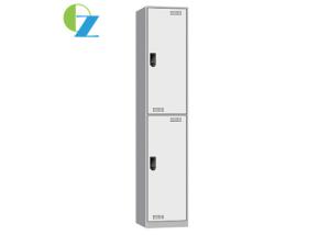 China Office Furniture Slim Metal Storage Cabinet , 2 Doors Steel Cupboard With Locker factory