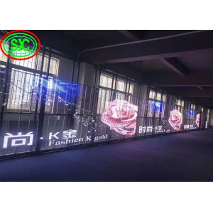 Advertising Panel Epistar Chip Transparent Led Curtain Screen transparent led