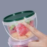 Customrized Logo 350ml 500ml 700ml Disposable PP Plastic Round Food Bowl with