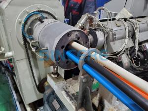 China HDPE Corrugated Optic Spiral Winding Pipe Making Machine factory