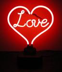 Neon table sculpture -