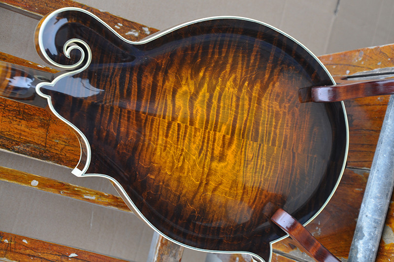 Handmade custom advanced 8 strings QT-F5 mandolin electric guitar with ebony fretboard