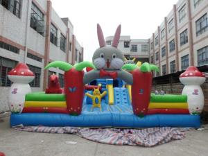 China Cartoon 0.55mm PVC Tarpaulin Inflatable Fun City factory
