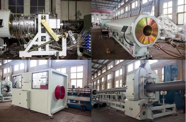High Output PVC Pipe Production Line Double Screw Extruder Low Electric