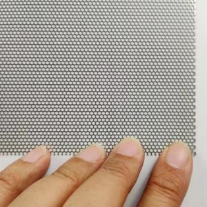China Stainless Steel 304 0.5 Mm Perforated Sheet Micro Round Hole Metal Grill Filter Screen factory