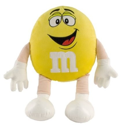 China M&M’ Character Yellow Medium Plush Toys factory