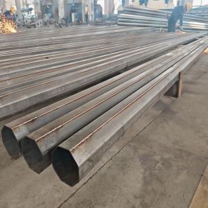 China 11kv 15kv 20kv 33kv 35kv HDG Octagonal Steel Pole 345Mpa Commercial Residential Area Distribution factory