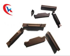 China HRC35 - 50 External Turning Tool Cast Iron Stainless Steel Carbide Grooving Inserts factory