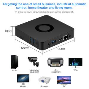 China AC5 Onboard CPU N4000/N4100 Fanless Mini Computer 128GB EMMC factory