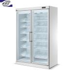Arsenbo Antiwear Double Door Glass Fridge , Electric Supermarket Display Fridges
