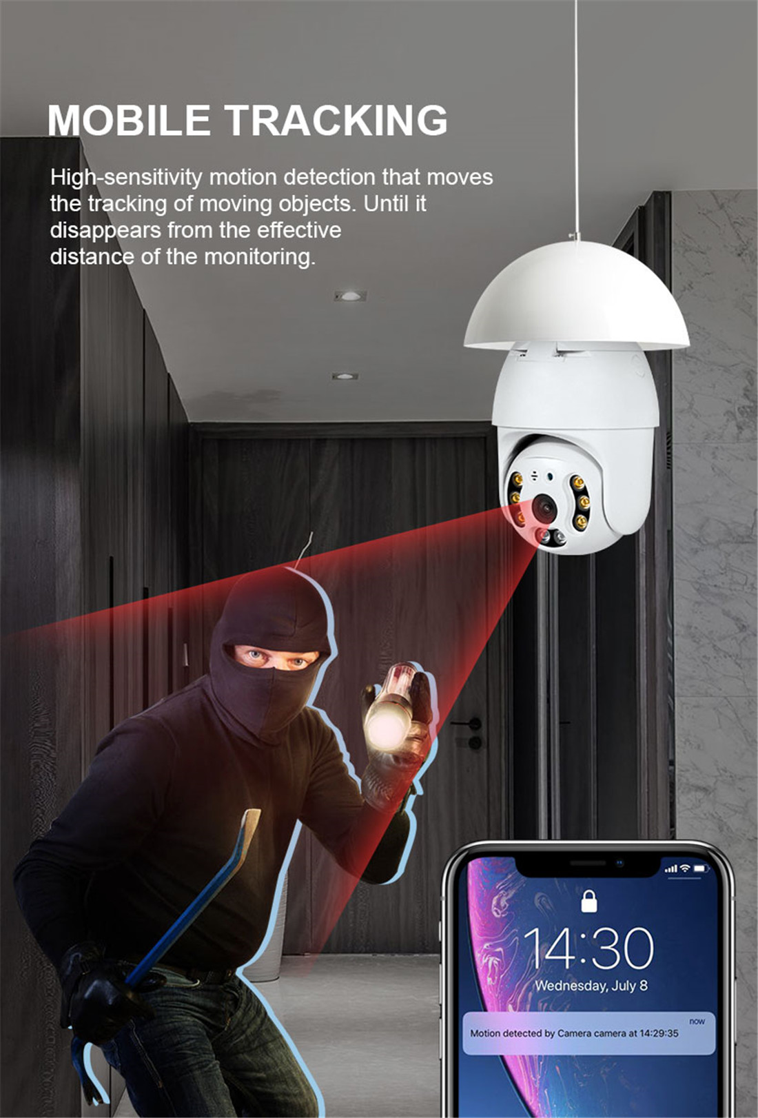 2MP WIFI E27 Lamp Bulb IP Camera Night Vision PTZ Security Camera CCTV Video Surveillance work with Tuya Smart Life_copy