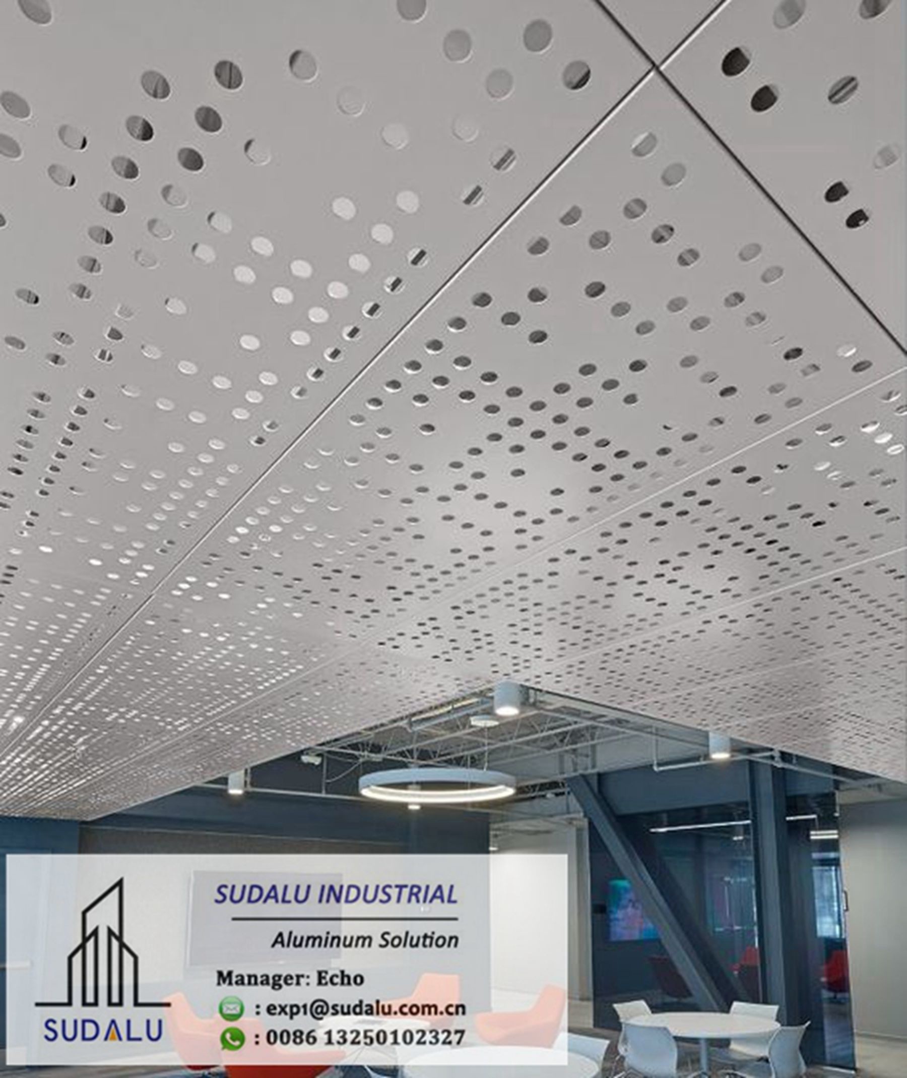 Aluminum CNC Punching Holes Ceiling Panels Customized Aluminum Perforated Ceiling Sheet