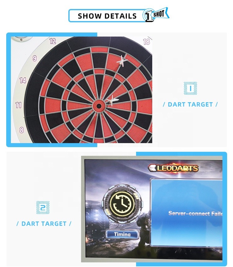 Hardware Arcade Video Game Machine Indoor Club Coin Pusher Electronic Sport Darts Board