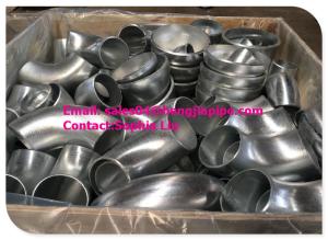 China CS SS pipe fittings butt welded elbow factory