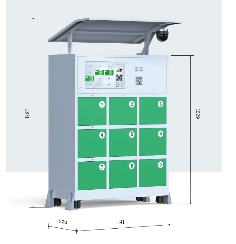 Intelligent Outdoor Self-Charging Battery Swapping Station Cabinet For E-bike Scooter Motorcycle Rickshaws Battery