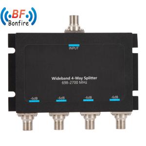 China Package Gross Weight 0.270kg 698-2700MHz 4 Way RF Micro Strip Divider for Indoor Building factory