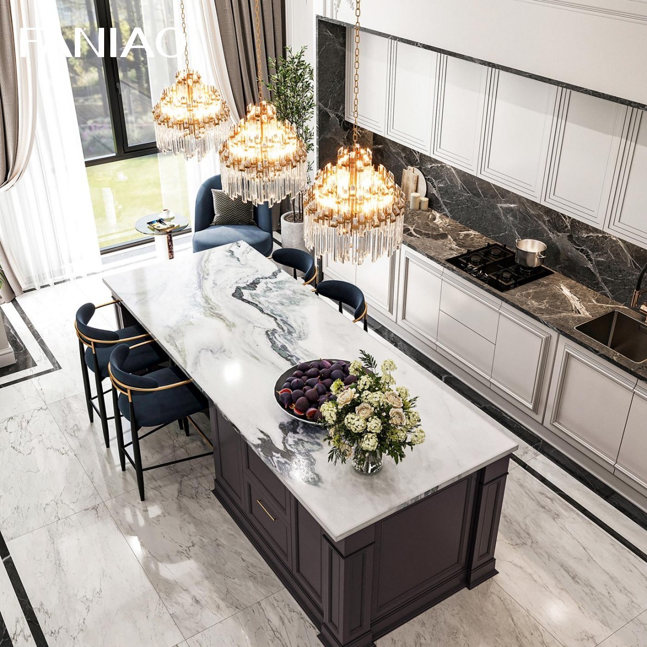 Modern Lacquer Kitchen Cabinet Modern Villa Lacquer Kitchen Cabinet