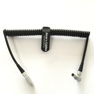 China Teradek ARRI Alexa Camera Coiled Twist Power Cable 2 Pin Right Angle to Straight factory