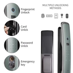 Glomarket Smart Tuya Wifi Door Lock Automatic Alarm Fingerprint Smart APP Key
