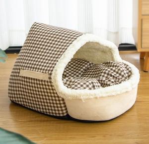 China self warming cat cave Soft Velvet &amp; Waterproof Oxford Two-Sided Cushion factory