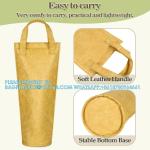Tyvek Bottle Bag, DuPont insulated Wine Carrier Tote Holders, Portable Gift Bags