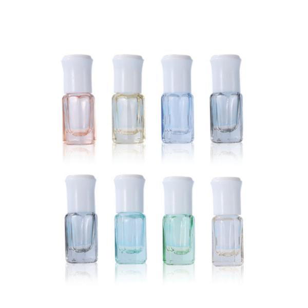China 3ml Color Octagonal Roller Bottle Essential Oil Bottling Portable Thickened Glass factory