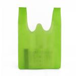 Tote Handle Heat Transfer Non Woven T Shirt Bag Green Anti Pull