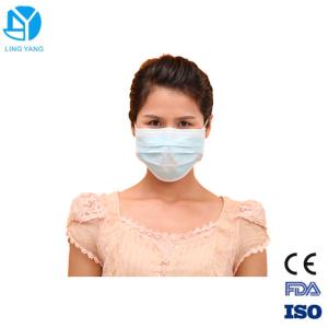 China Hospital Disposable Face Mask To Prevent Flu 3 Ply Water Resistance factory