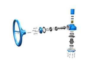 China Globe Valve Gate Valve Gearbox IP67 Multi - Turn Spur Gear Operators factory