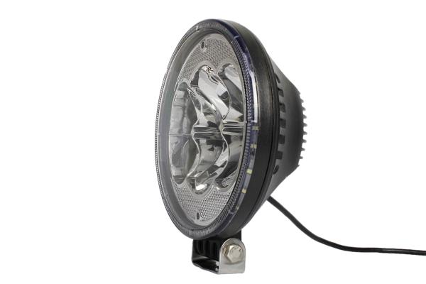 Round 60W 7inch LED work light for truck, offroad, ATV, UTV with rings