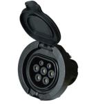 0.5m Ohm 3 Phase Type 2 Female Plug IEC 62196-2 For EV Charger Station