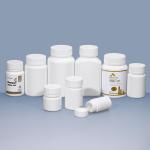 Screen Printing HDPE Plastic Pill Bottle With Screw Lid for Pharmaceutical