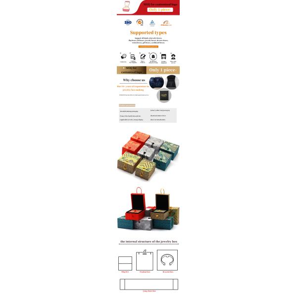 Handmade Velvet Jewelry Boxes Material Chinese Style Red Necklace Pendant Storage Box