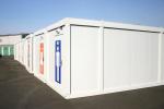 Removable Flat Pack Light Steel Container Portable Toilet Cabin For Sale