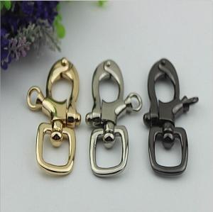 China Novelty design handbag 20 mm nickel color metal spring trigger snap hooks for leather strap factory