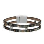 Green Color Stackable Bracelet Set Spring Collection For Elegant Women