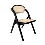 Modern Nordic Style Dining Chair Made of Solid Wood and Foldable for Restaurant