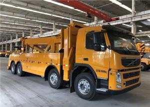 China 360 Rotating Crane Road Wrecker Truck 400hp 8*4 Heavy Duty Recovery Truck factory