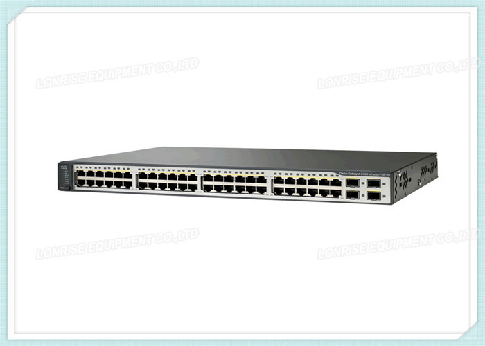 Cisco Catalyst Switch WS-C3750V2-48TS-S Layer 3 - 4 SFP - IP Base - Managed - Stackable