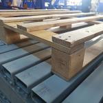 Euro Wood Block Pallet Nailing Machine For Wood Pallet In Italy