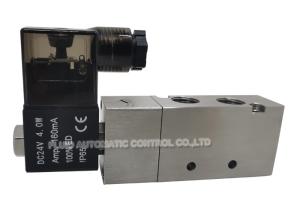 China 2 Positon 5 Way Pilot Operated Solenoid Valve 4V210-08 Stainless Steel For Pneumatic Directional Control factory