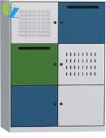 China 12mm edge Primary School Colorful 6 Door Steel Locker With Mail Box factory