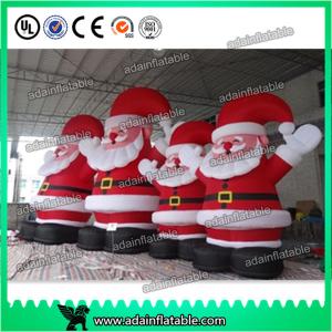 China 3m Holiday Inflatable Cute Santa Claus for Christmas , PVC Inflatable Santa ASTM Standard factory