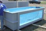 Half Transparent FRP Hand Lay Up Fiberglass Fish Tank For Aquarium Exhibition